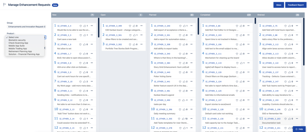 Jira Align Feature Backlog