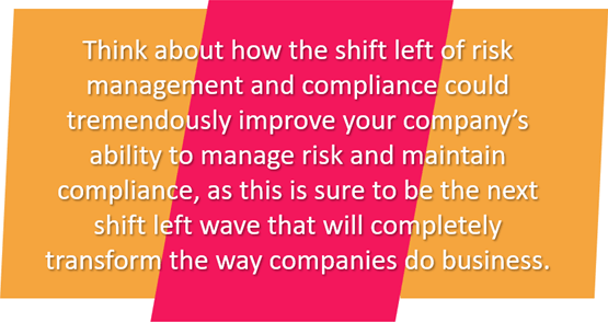 Risk Management and Compliance Shift Left