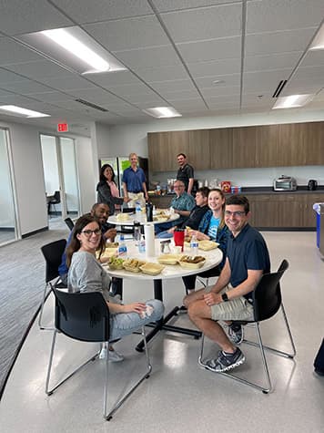 Employees Eating Lunch